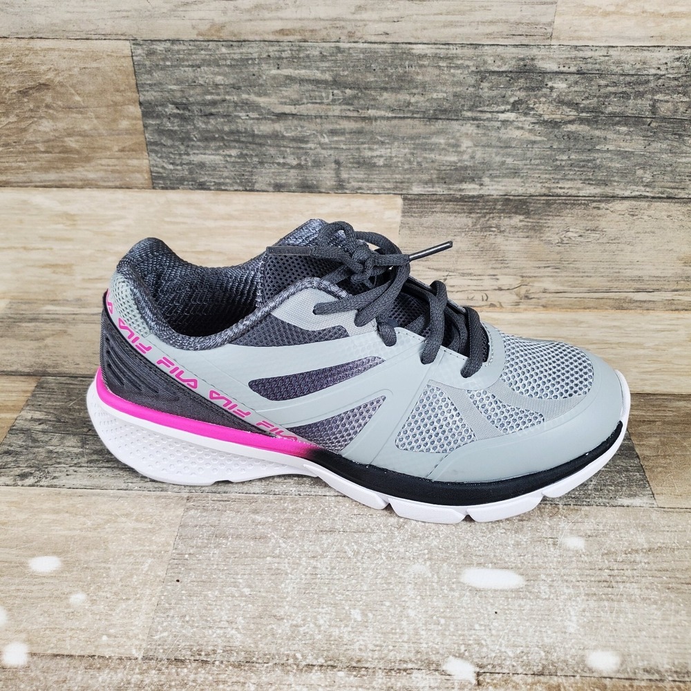 Fila Memory Cryptonic 9 Womens Shoes Sz 7.5 Running Athletic Gray Pink Sneakers